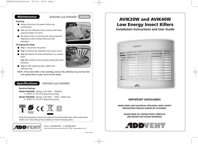 Addvent AVIK20W Installation instructions and user guide