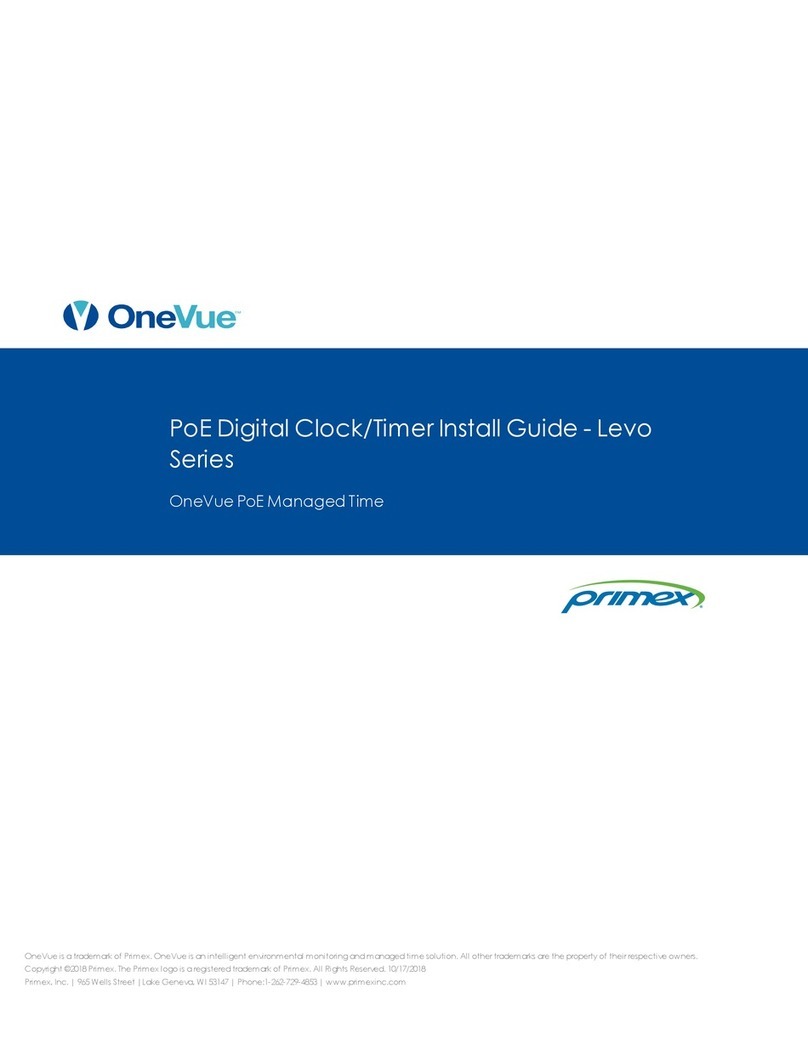 Primex OneVue Levo Series install guide