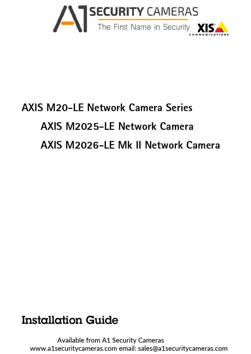 A1 Security Cameras AXIS M20-LE Series installation guide