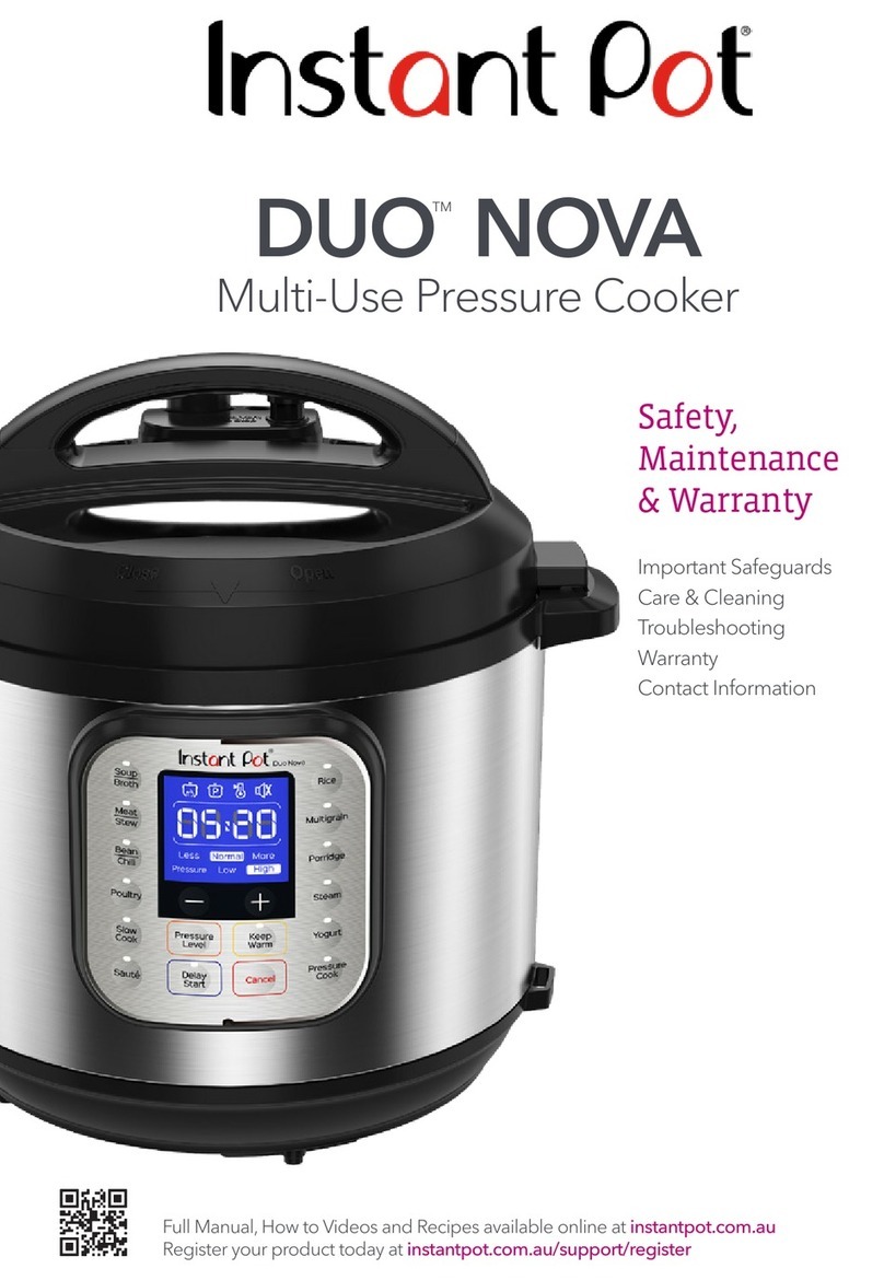 InstantPot DUOTM NOVA Guide InstantPot DUOTM NOVA Guide