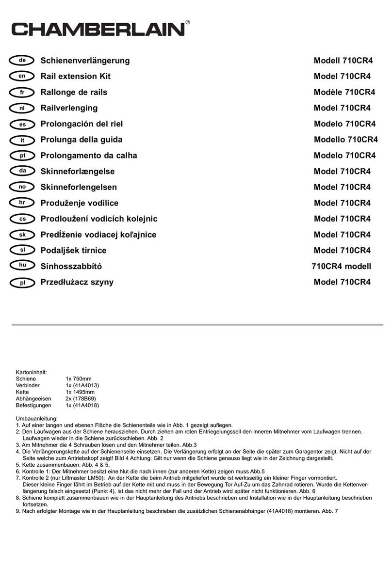Chamberlain 710CR4 User manual Chamberlain 710CR4 User manual