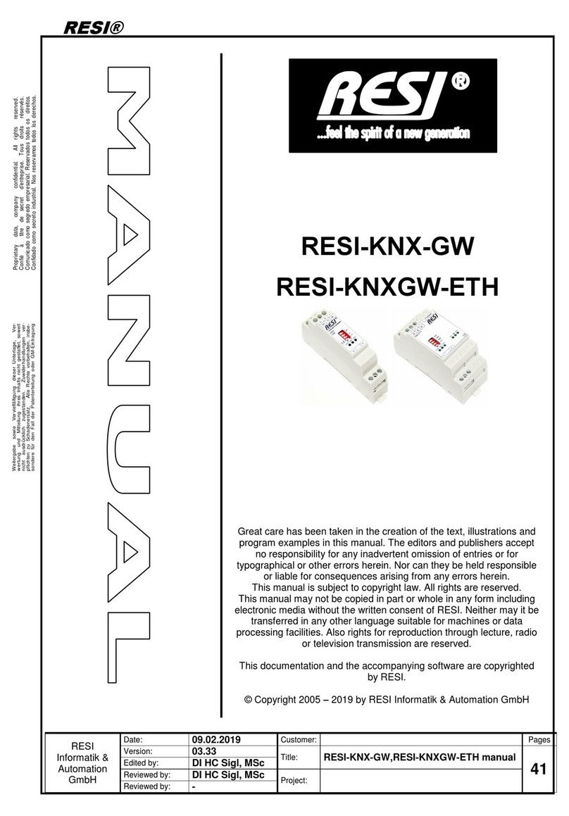 Resi RESI-KNX-GW manual
