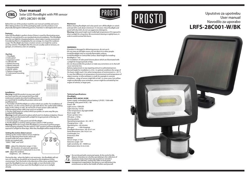 PROSTO LRFS-28C001-W/BK instruction manual