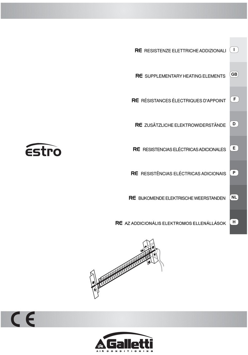 Galletti ESTRO Series User manual