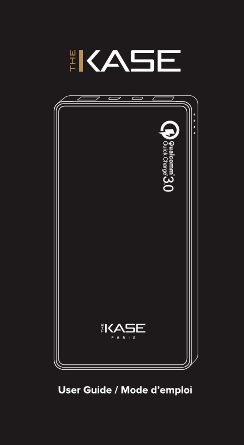 The Kase Qualcomm Quick Charge 3.0 user guide