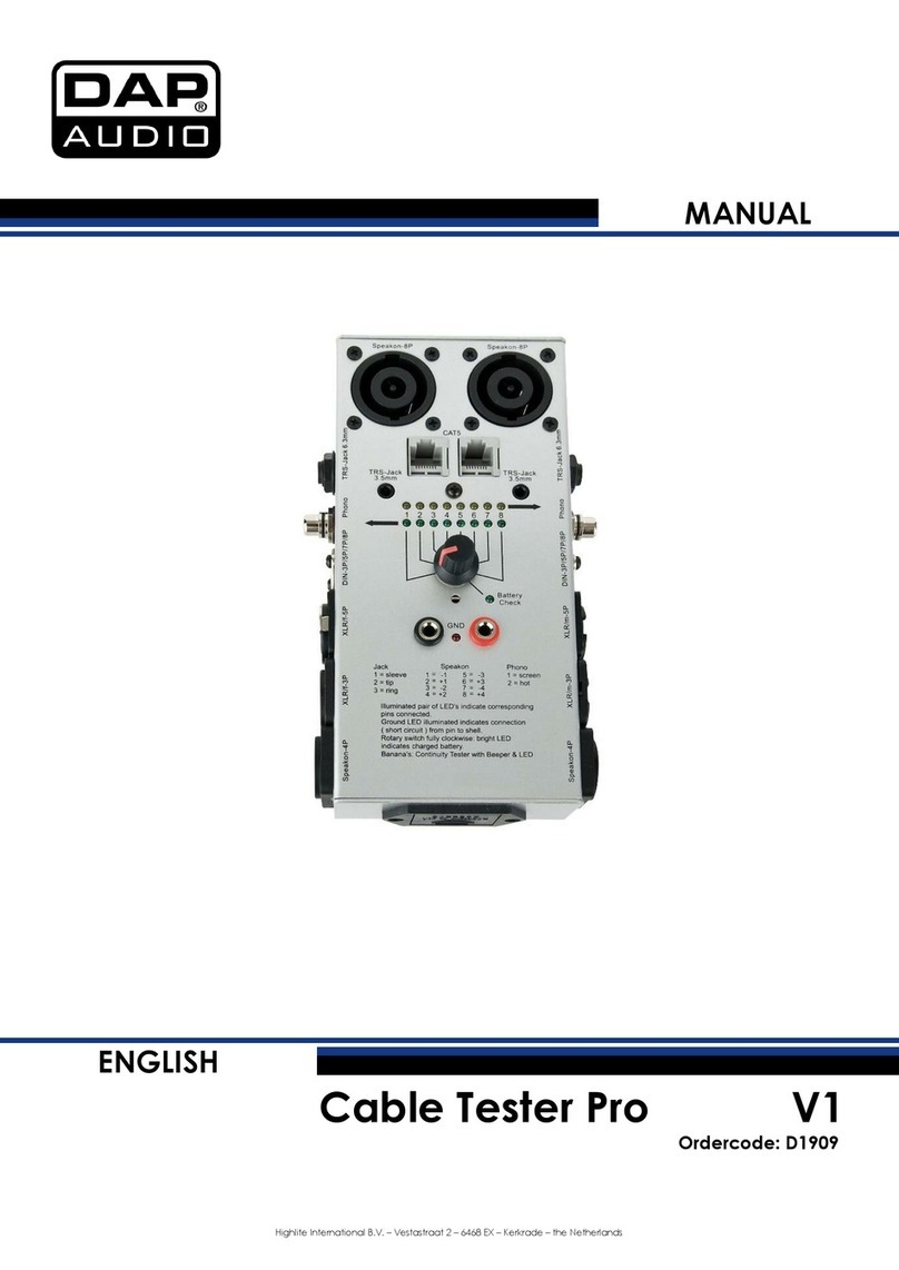 DAPAudio Cable Tester Pro manual