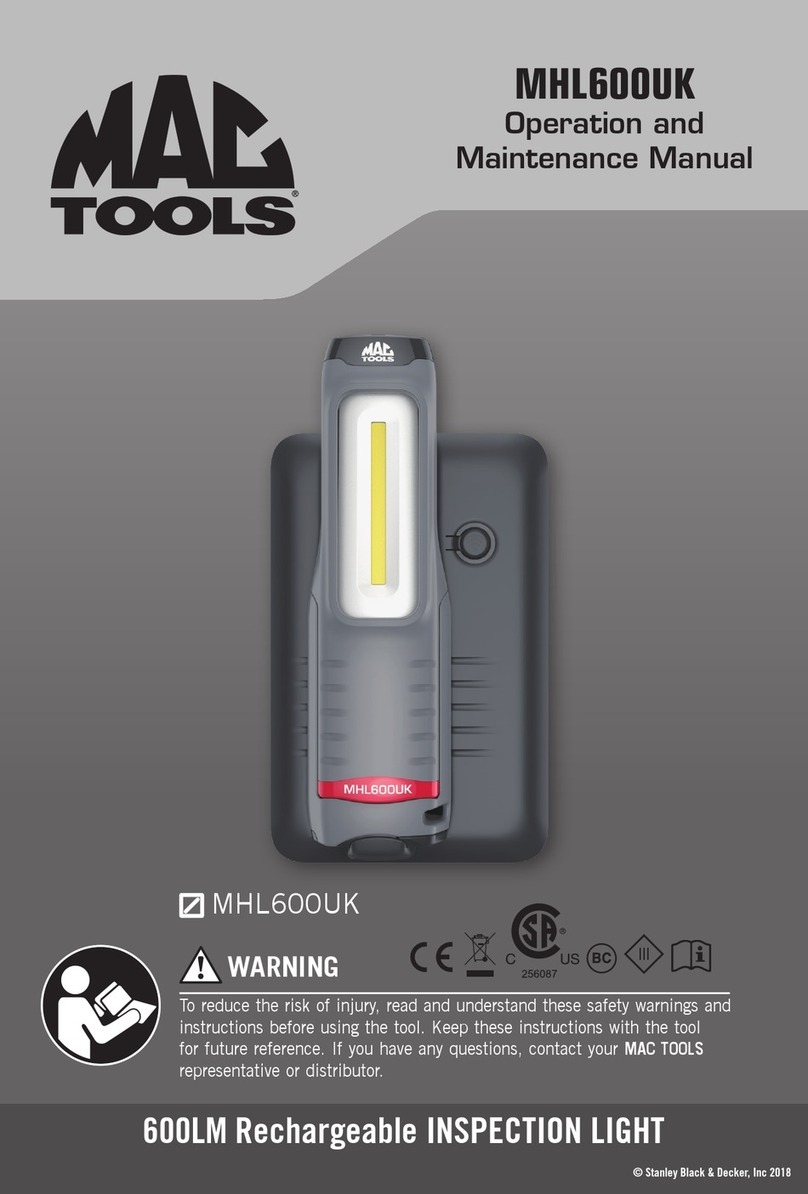 MAC TOOLS MHL600UK Operation and maintenance manual MAC TOOLS MHL600UK Operation and maintenance manual