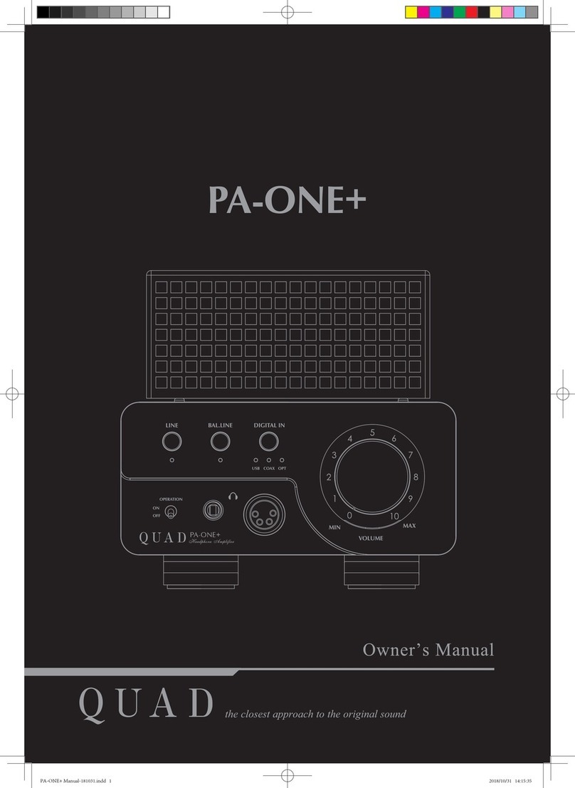 QUAD PA-ONE+ User manual