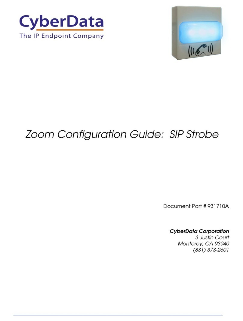 CyberData SIP Strobe Configuration guide