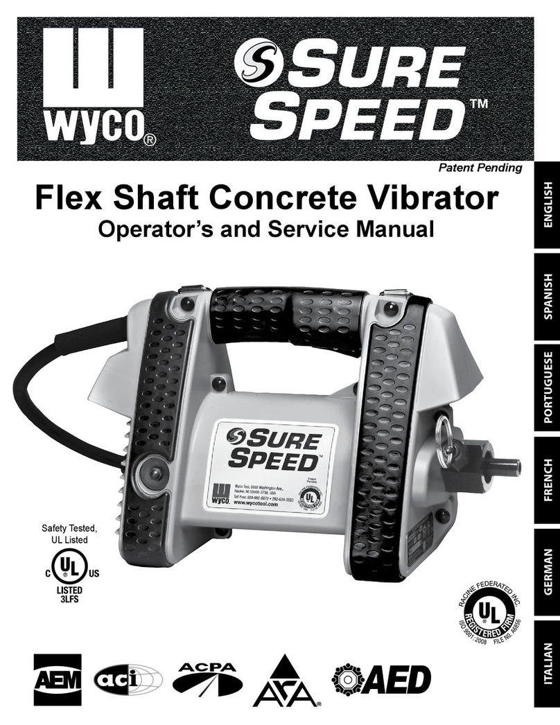 Wyco Sure Speed WVD1 Operator's and service manual