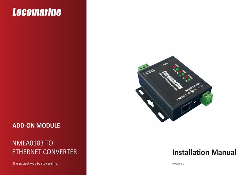 Locomarine NMEA0183 TO ETHERNET CONVERTER User manual