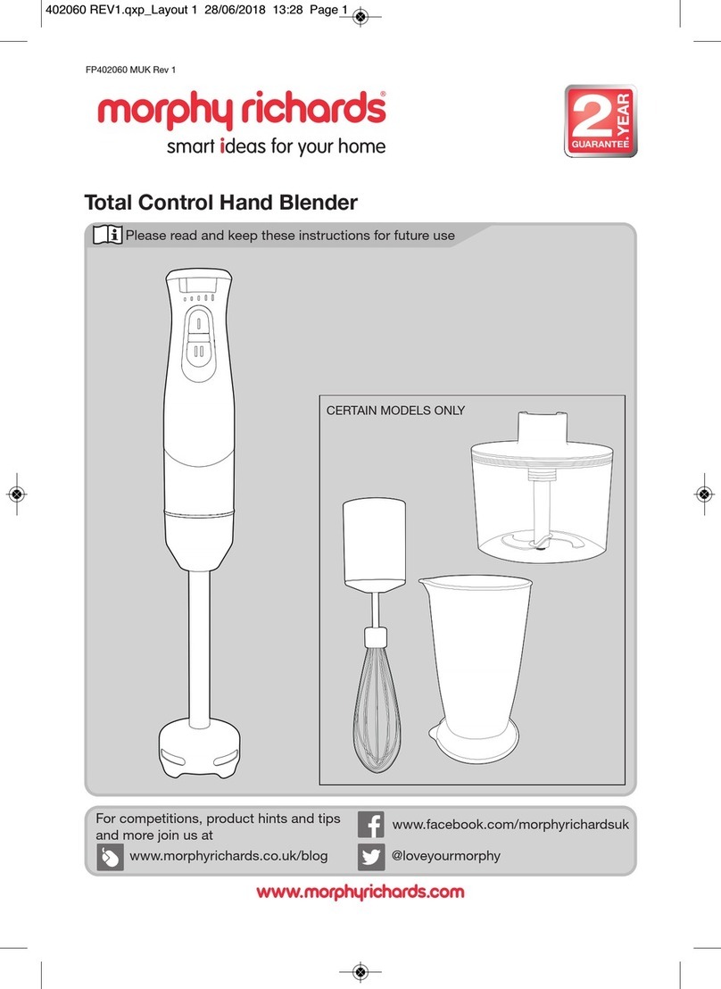 Morphy Richards Total Control 402060 User manual