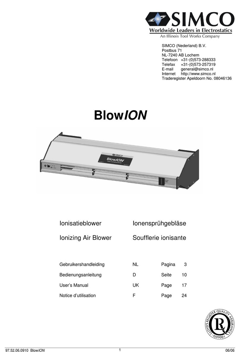 Simco BlowION User manual