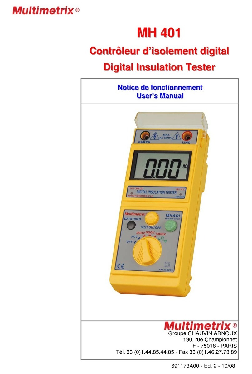 Multimetrix MH 401 User manual Multimetrix MH 401 User manual