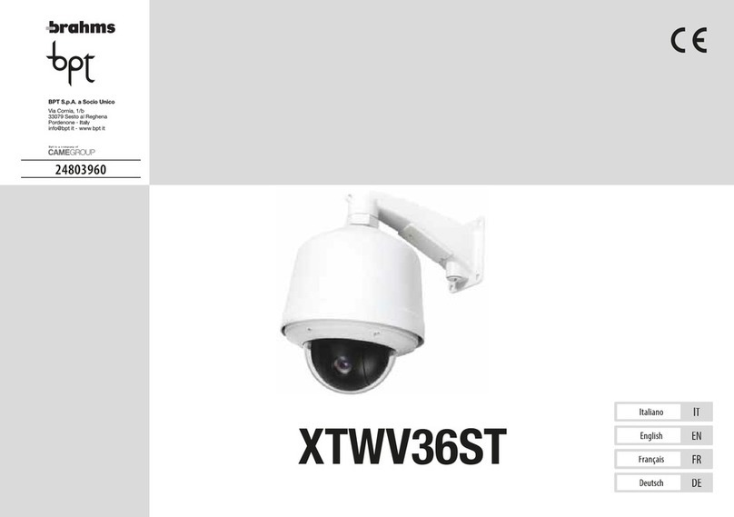 CAME bpt Brahms XTWV36ST manual