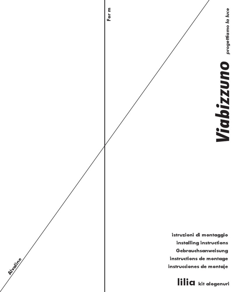 Viabizzuno F9.211.75 Instruction Manual