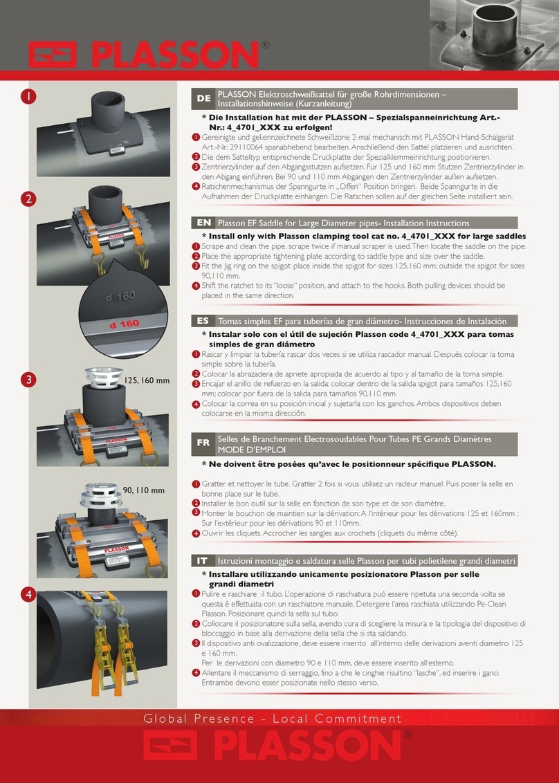 Plasson EF Saddle installation instructions