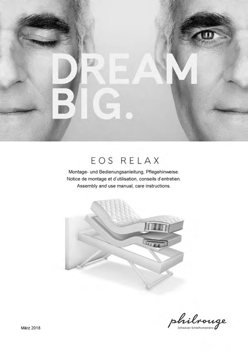 philrouge EOS Relax Assembly and use manual, care instructions philrouge EOS Relax Assembly and use manual, care instructions