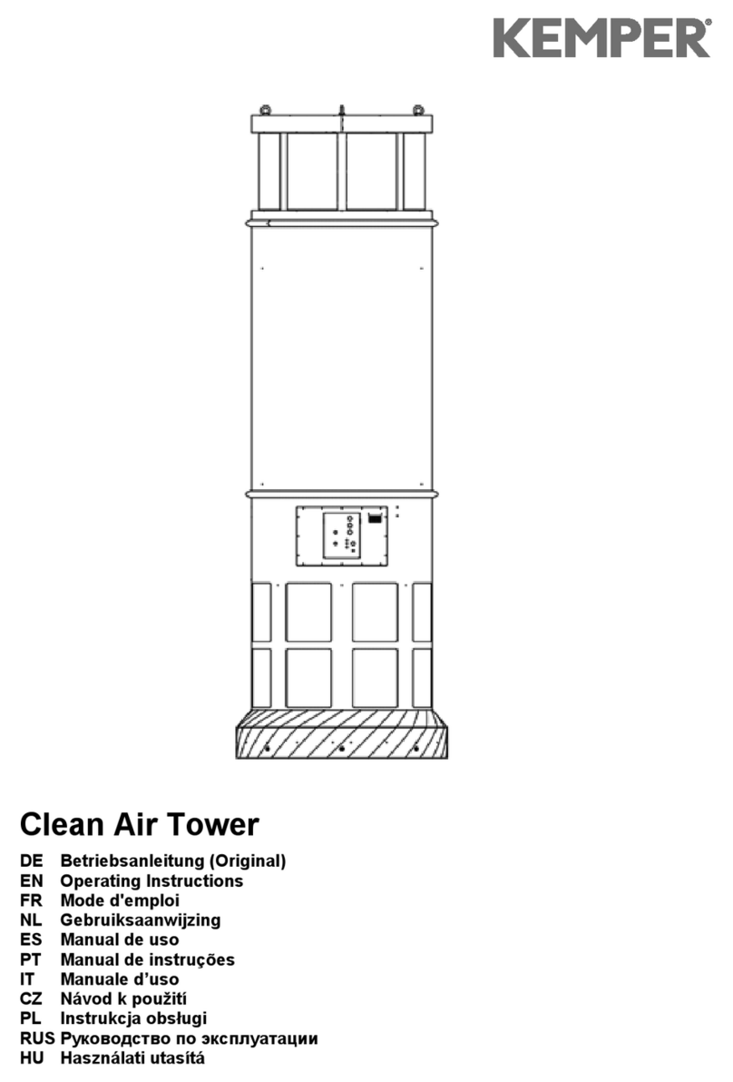 Kemper Clean Air Tower User manual