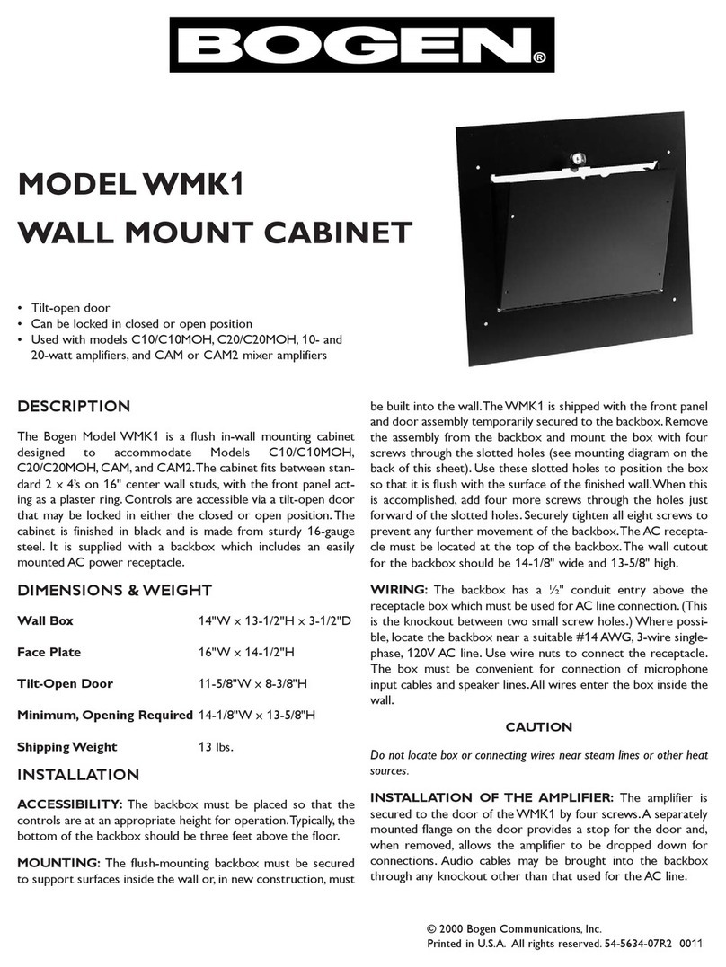 Bogen WMK1 User manual