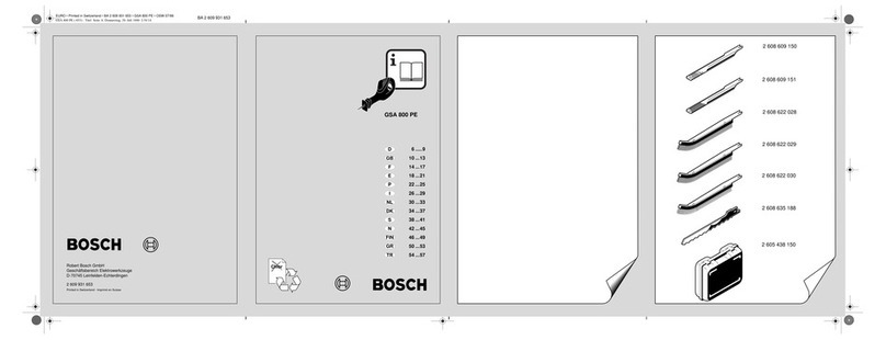 Bosch GSA 800 PE User manual