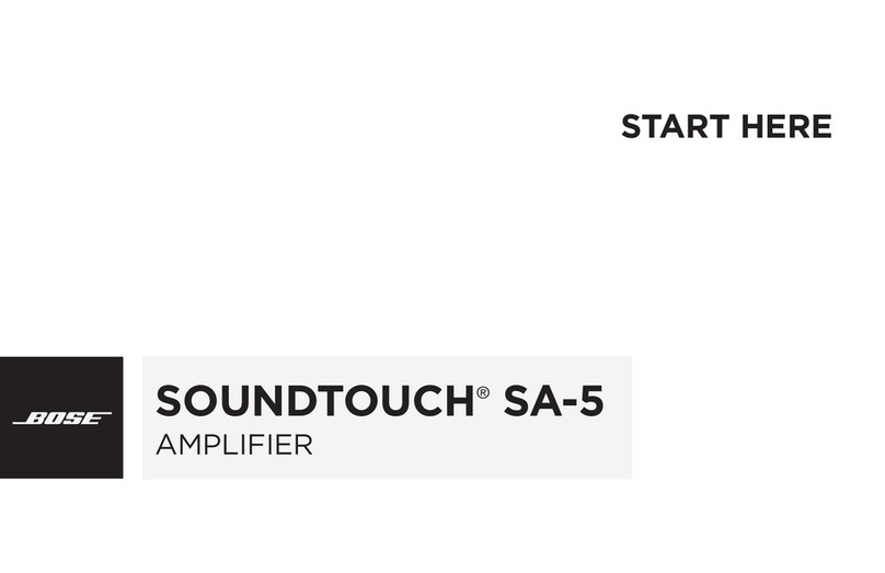 Bose SoundTouch SA-5 Instruction Manual