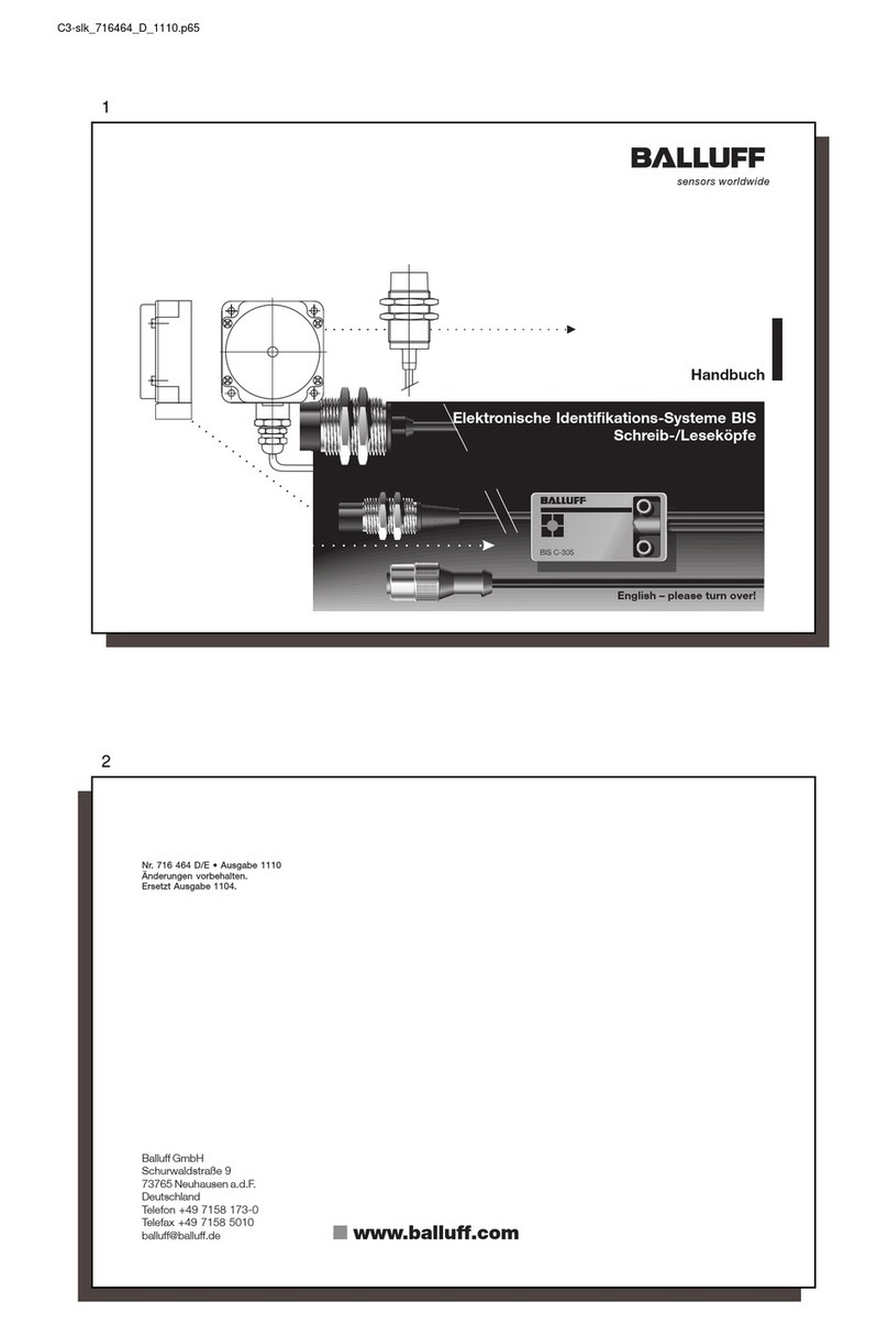Balluff BIS C-300 Series User manual