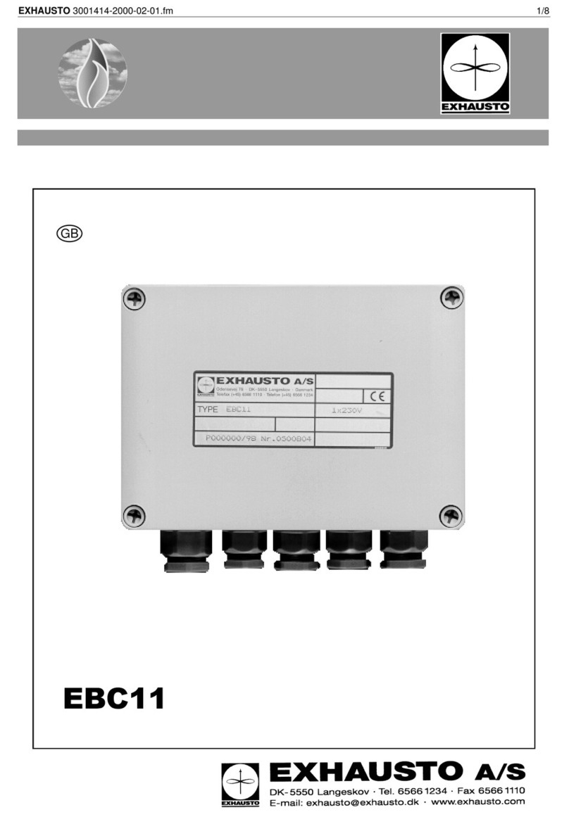 Exhausto EBC11 quick start guide