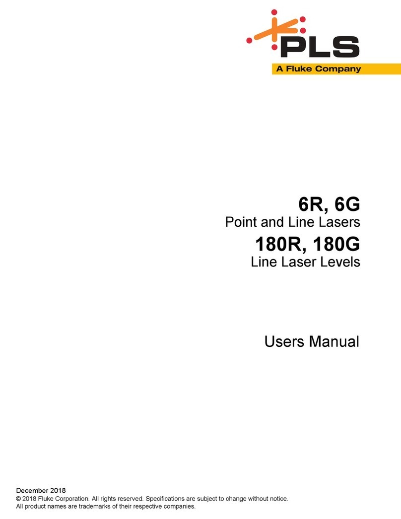 Fluke PLS 6R user manual