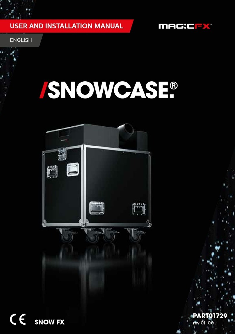Magicfx SNOWCASE Series Operating manual Magicfx SNOWCASE Series Operating manual