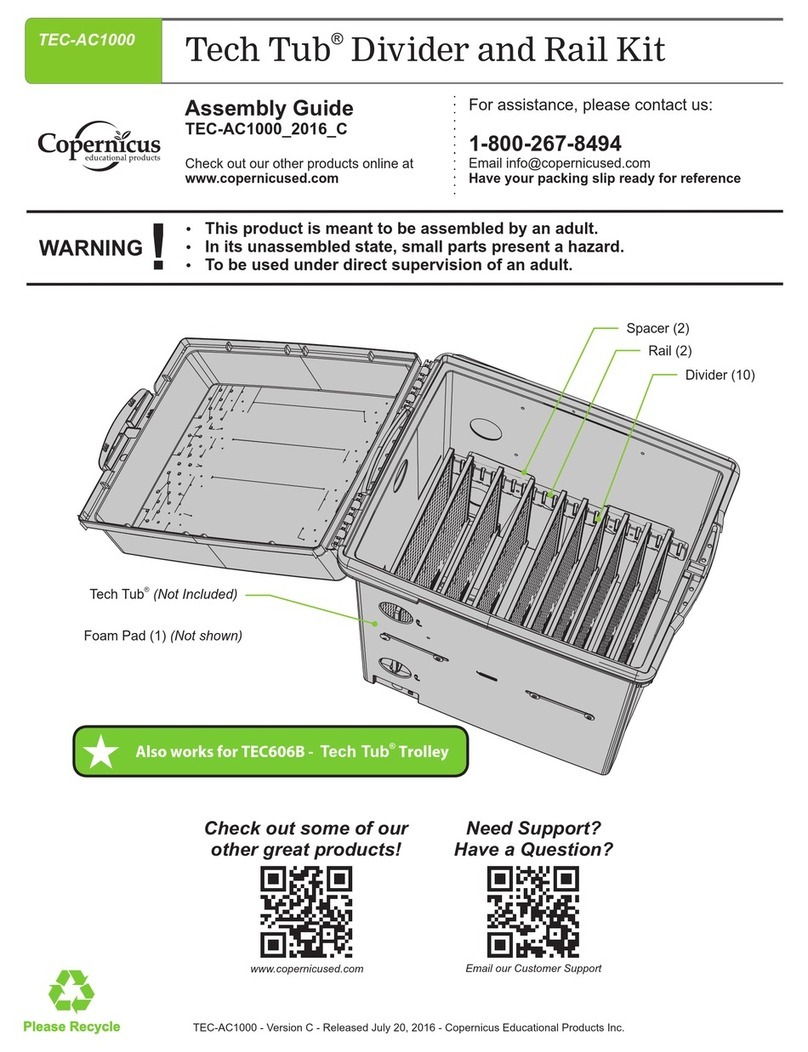 Copernicus Tech Tub TEC-AC1000 Assembly guide