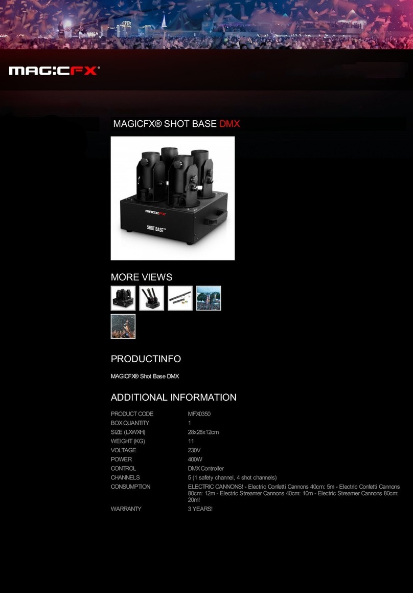 Magicfx SHOT BASE DMX User manual