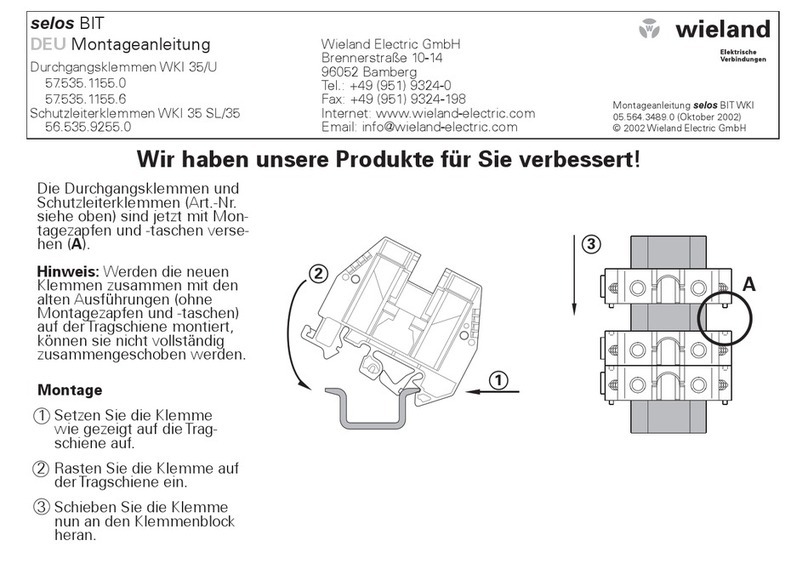 Wieland selos BIT installation instructions Wieland selos BIT installation instructions