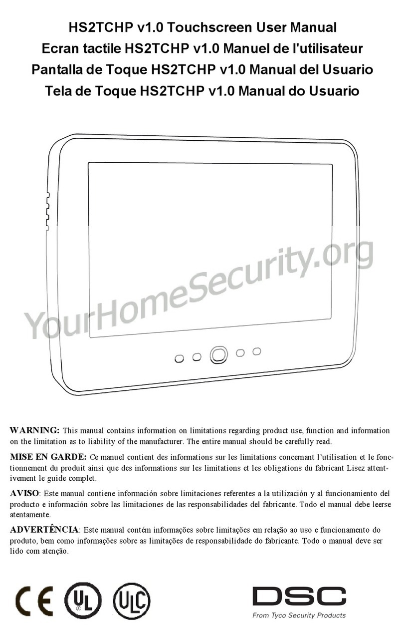 Tyco DSC HS2TCHP User manual