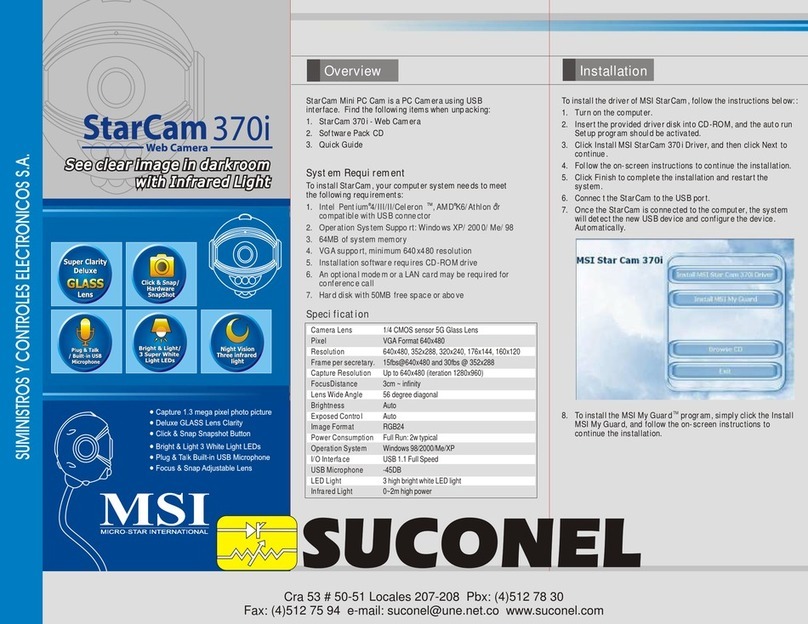 MSI StarCam 370i User manual