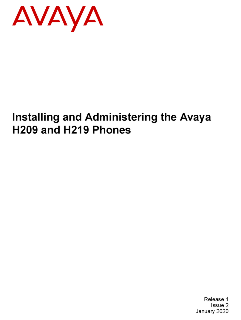 Avaya H209 User manual