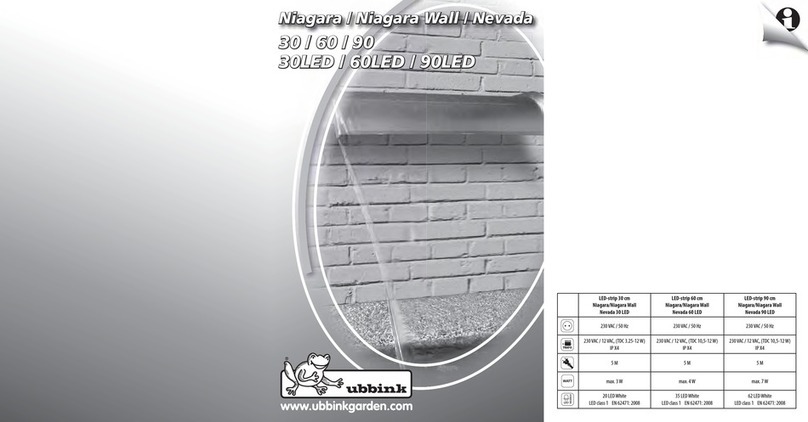ubbink Niagara LED 30 operating instructions