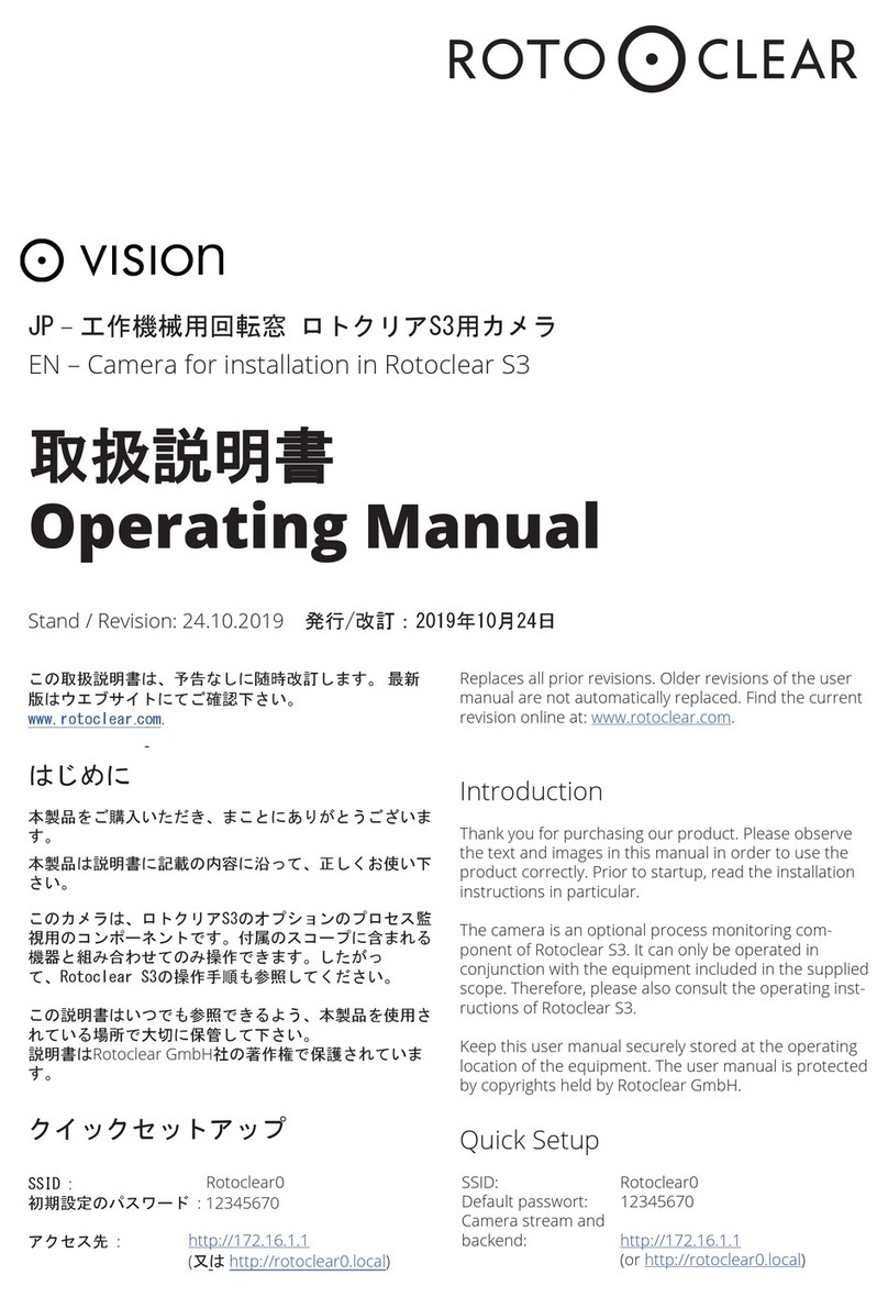 Rotoclear P12800 User manual