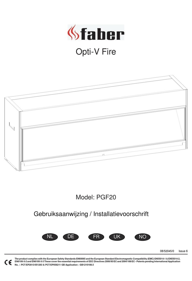 Faber Opti-V Fire User manual Faber Opti-V Fire User manual