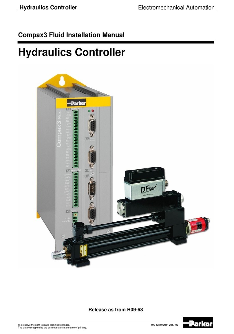 Parker Compax3 Fluid T40 installation manual
