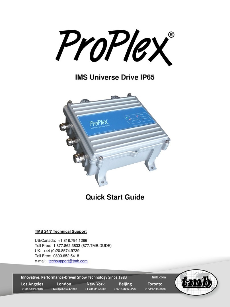 TMB ProPlex IMS Universe Drive IP65 quick start guide TMB ProPlex IMS Universe Drive IP65 quick start guide