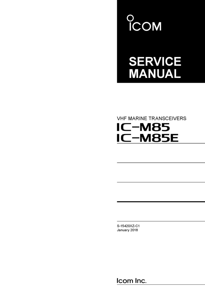 Icom IC-M85 User manual