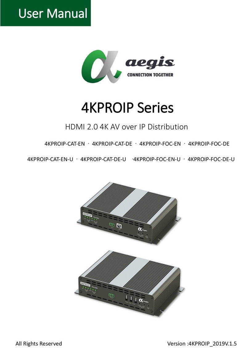 Aegis 4KPROIP Series user manual