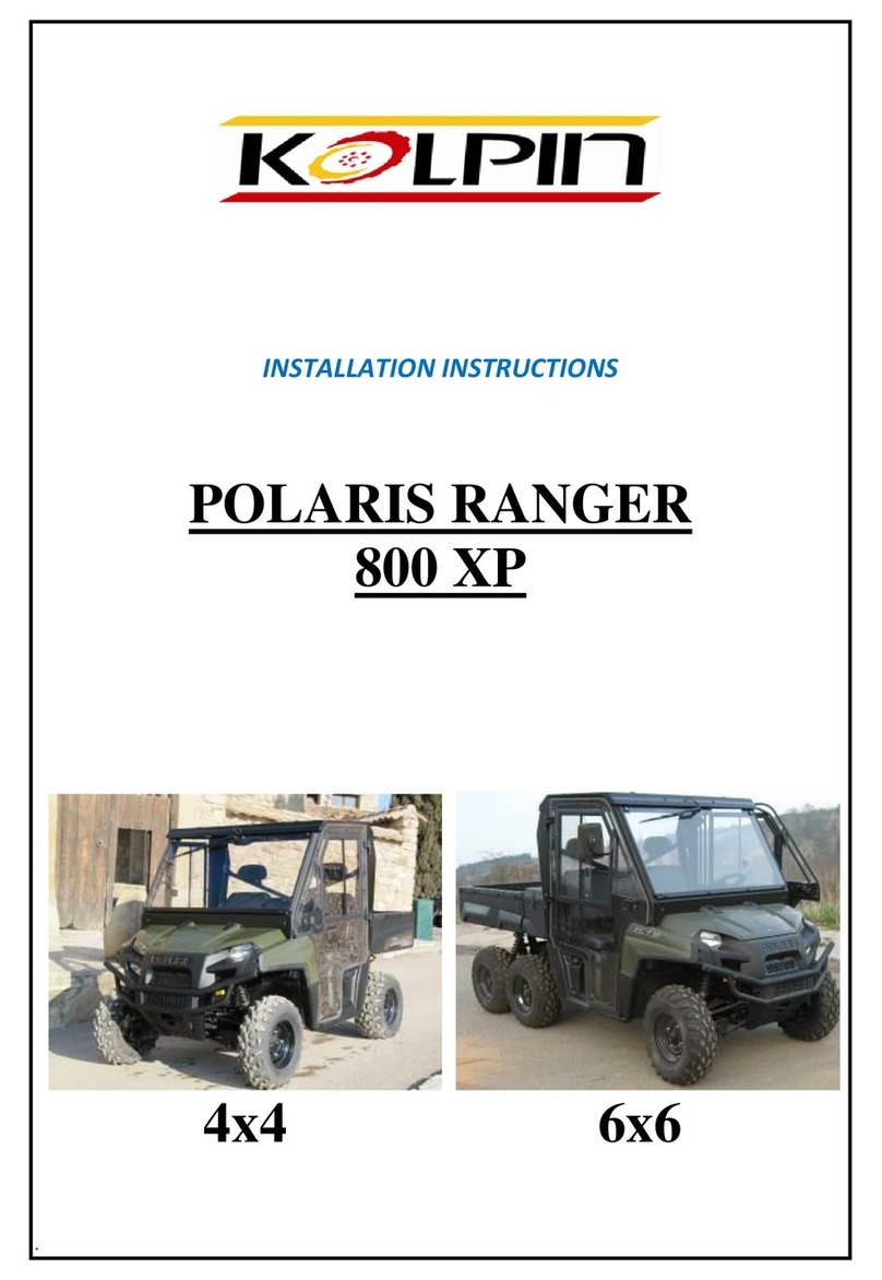 Kolpin POLARIS RANGER 800 XP Series installation instructions