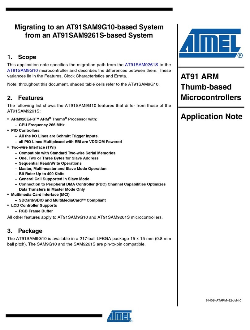 Atmel AT91 ARM Thumb Application note
