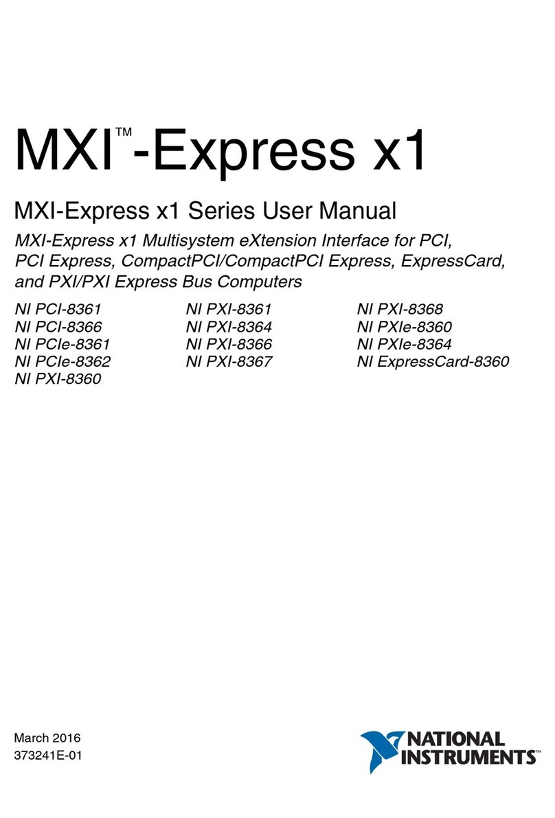 National Instruments MXI-Express x1 Series User manual