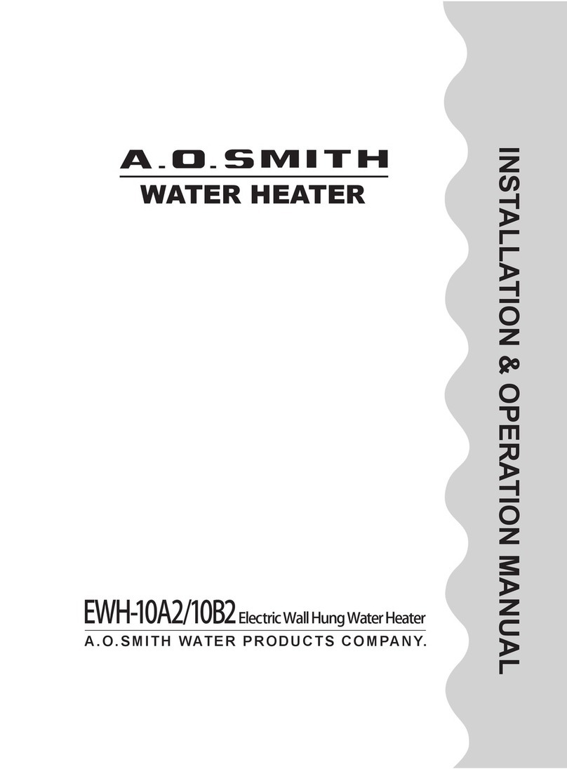 A.O. Smith EWH-10A2 User manual A.O. Smith EWH-10A2 User manual