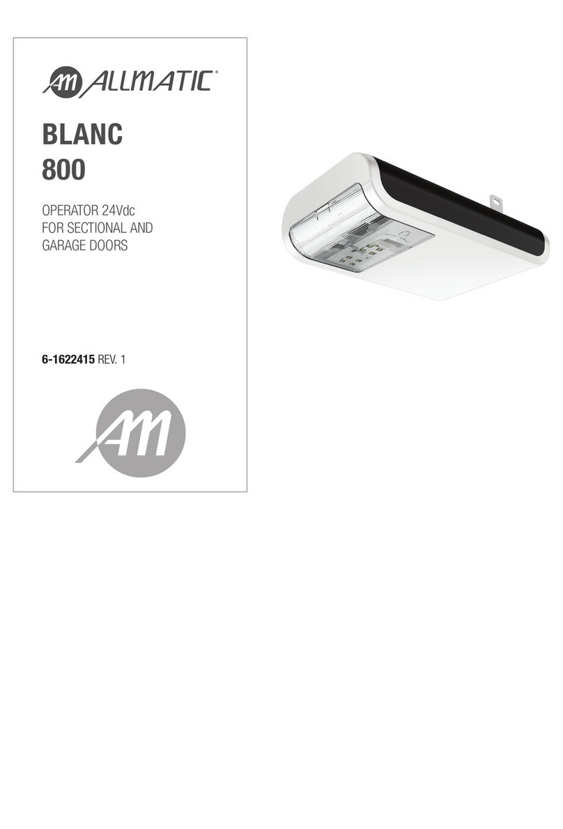 Allmatic Blanc 800 User manual