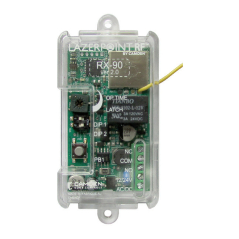 CAMDEN Lazerpoint RF RX-90v2 installation instructions