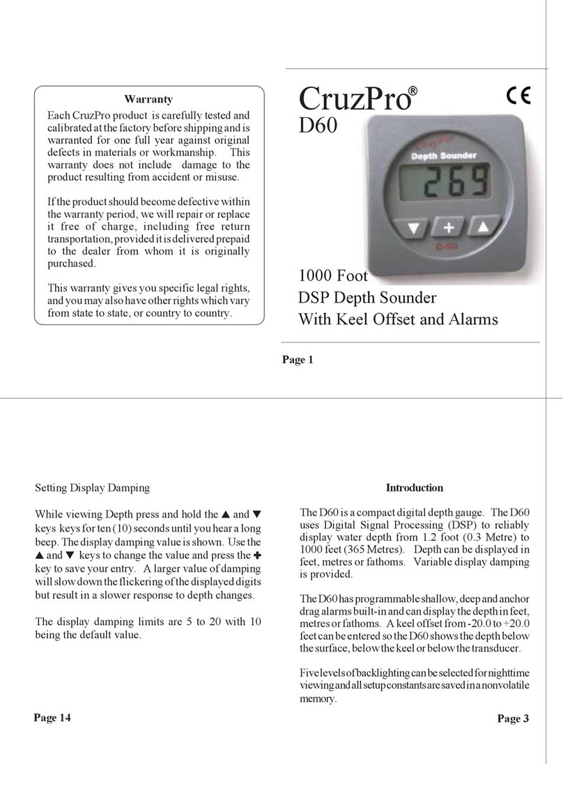 CruzPro D60 manual